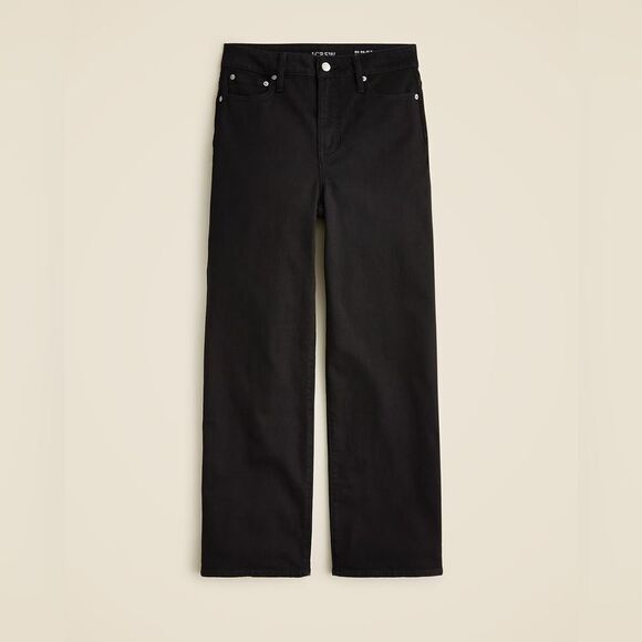 NWT J CREW Petite slim-wide jean in Black Rinse - Picture 4 of 7